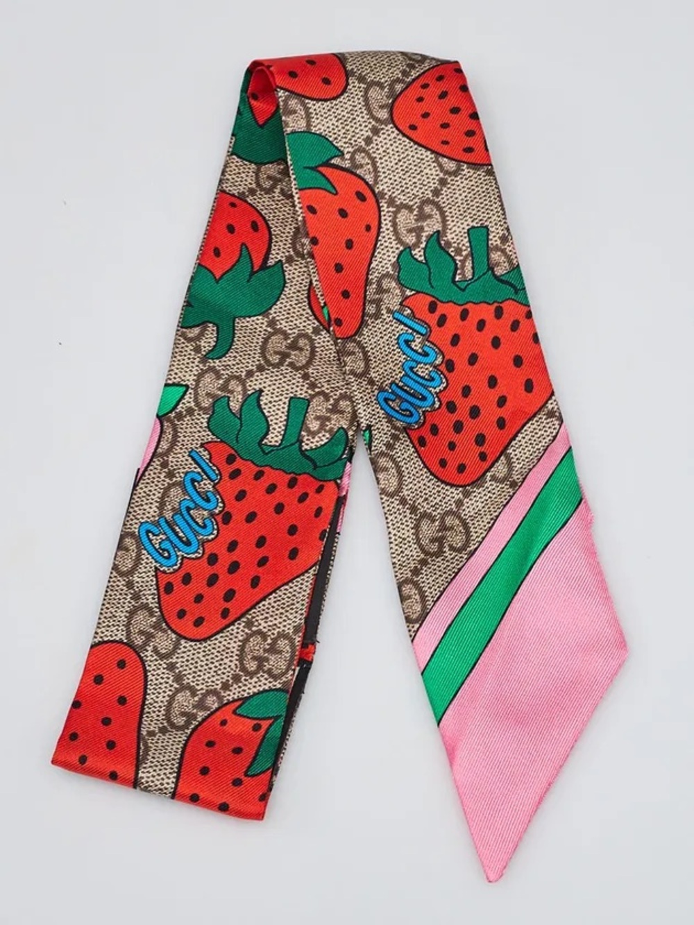 New Gucci Strawberry Twilly